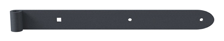 Alberts® Ladenband Ovado Ausf.gerade,Abschl.abgerundet,verz.,graphitgrau besch.⌀13/400mm 