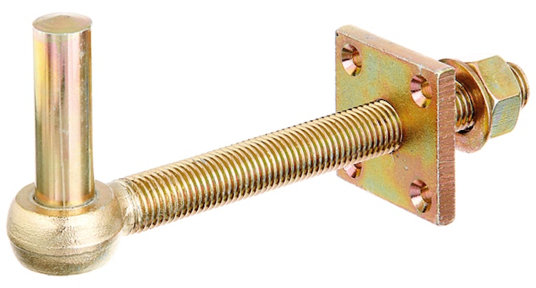 Alberts® Kloben zum Durchschrauben ⌀16 mm ohne Stütze gelbvz.