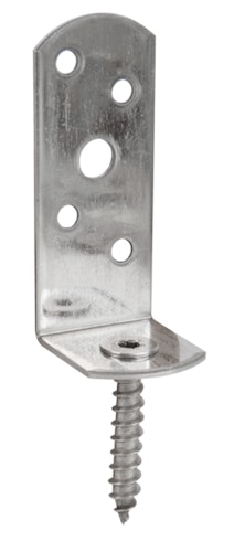 Alberts® Flechtzaunhalter L-Form Edelstahl HxB 115x31,5 mm 