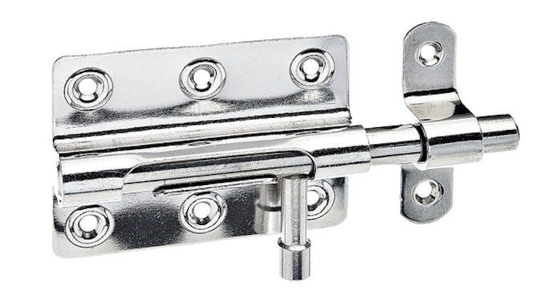 Alberts® Bolzenriegel Edelstahl 80x59 mm
