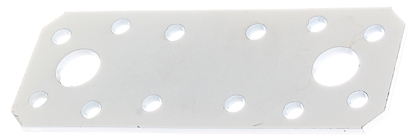 Alberts® Flachverbinder weiß kunststoffbeschichtet  96x35 mm