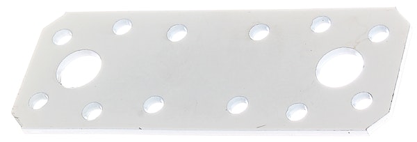 Alberts® Flachverbinder weiß kunststoffbeschichtet  96x35 mm