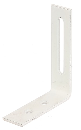 Alberts® Verstellwinkel mit Langloch weiß beschicht. 65x80x20 mm