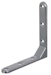Alberts® Zierwinkel geprägt aluminiumgrau kunststoffbeschichtet  130x130x21 mmBild