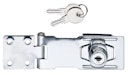 Vorschaubild Alberts® Sicherheits-Überfalle,abschließbar,chromatiert,LxB Überf.:100x41,5,L Platte:40mm 