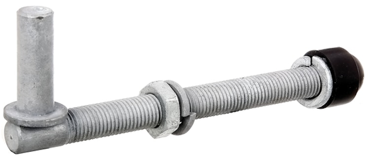 Alberts® Kloben z.Durchschrauben,ein Paar,feuerverz.,Dornst.⌀16mm,Länge 190mm,Gew.M16 