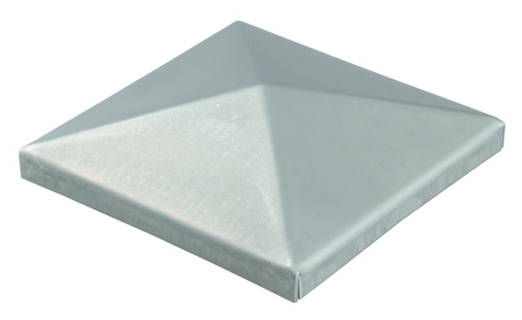 Alberts® Pfostenkappe,für Metallpfosten,Stahl roh,zum Anschweißen,LxB 80x80 mm