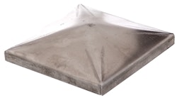 Alberts® Pfostenkappe,für Metallpfosten,Stahl roh,zum Anschweißen,LxB 100x100 mm