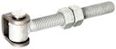 Vorschaubild Alberts® Torband mit Muttern,U-Bügel Stahl roh,z.Anschweißen,Gew.M20