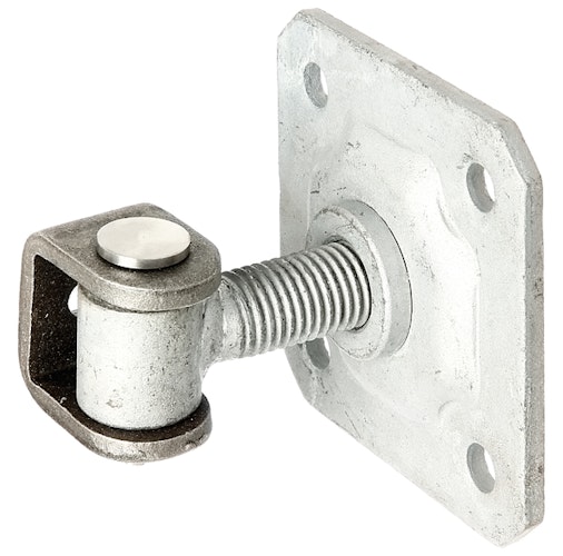 Alberts® Torband m.Platte,z.Aufschrauben,verstellb.um20mm,z.Anschweißen,Gew.M20
