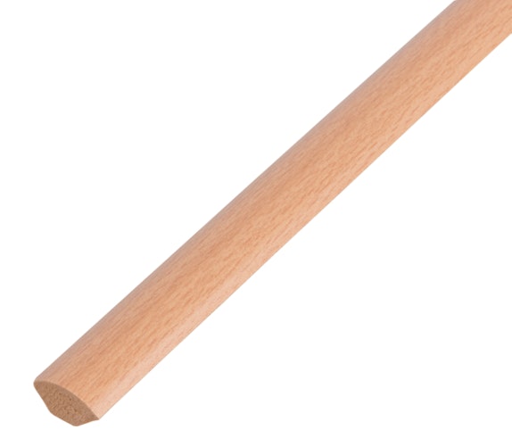 Alberts® Viertelkreisprofil, PVC geschäumt, Buche, LxBxH 2600x15x15 mm 433956