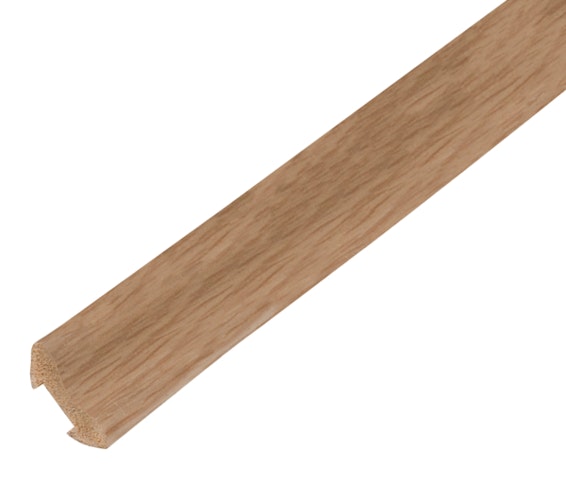Alberts® Hohlkehlleiste, PVC, geschäumt, Farbe :Eiche, dunkel, L:2,6m,HxT:22x22 mm 433970