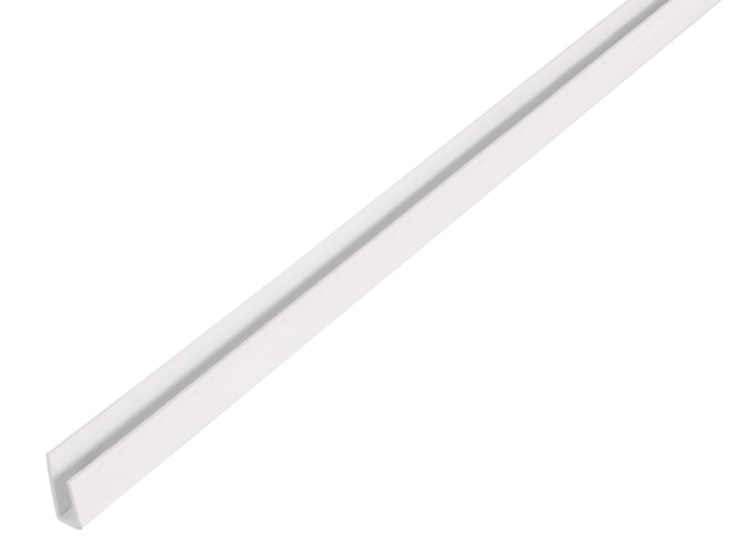 Alberts® Abschlussprofil, PVC, Farbe: weiß, LxB unten/obenxH1000x15/10x6 mm 470548