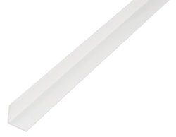 Alberts® Winkelprofil, gleichsch., PVC weiß, LxBxHxS 2000 x 80 x 80 x 2 mm 477011