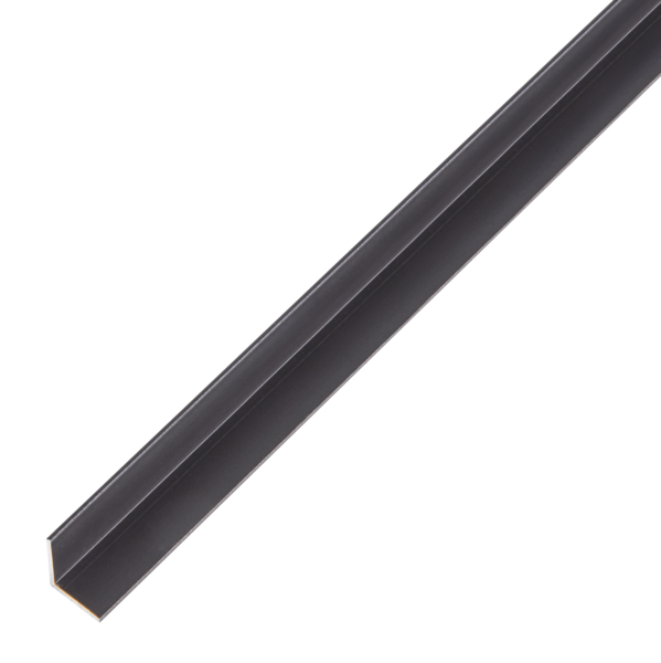 Alberts® Winkelprofil, gleichsch., Alu schwarz elox., LxBxHxS 2000 x 10 x 10 x 1 mm 489328