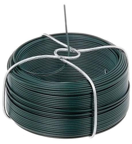 Alberts® Drahtspule, verzinkt, grün kunststoffbeschichtet, Stärke 1,4 mm, Länge 50 m 530129