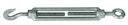 Vorschaubild Alberts® Spannschloss, verzinkt, min. Abstand 165 mm, max. Abstand 240 mm, Gewinde M8 530686