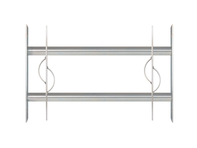 Alberts® Fenstergitter Secorino Style,ausziehbar,galv.blau verzinkt,HxB-B 300x500-650mm 