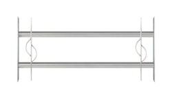 Alberts® Fenstergitter Secorino Style,ausziehbar,galv.blau verzinkt,HxB-B 300x700-1050mm 