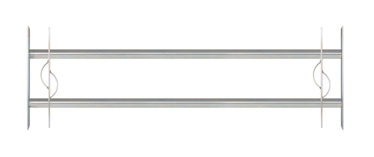 Alberts® Fenstergitter Secorino Style,ausziehbar,galv.blau verzinkt,HxB-B 300x1000-1500mm 