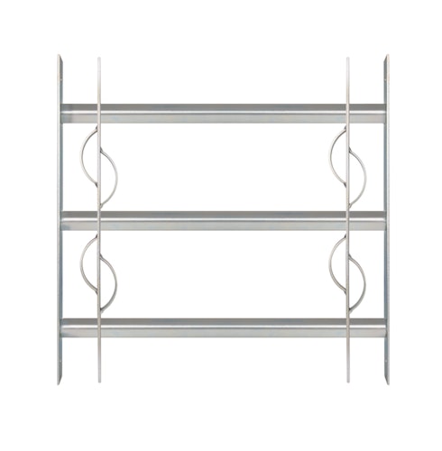 Alberts® Fenstergitter Secorino Style,ausziehbar,galv.blau verzinkt,HxB-B 450x500-650mm 