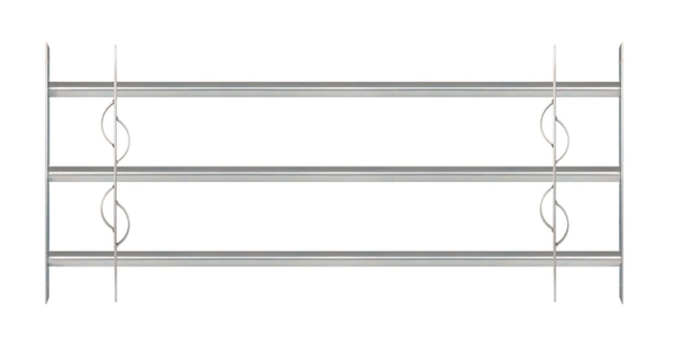 Alberts® Fenstergitter Secorino Style,ausziehbar,galv.blau verzinkt,HxB-B 450x1000-1500mm 