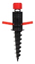 Alberts® Einschraub-Bodenhülse, Kst. schwarz-rot, Gesamtlänge 400 mm 609955