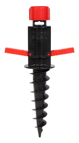 Alberts® Einschraub-Bodenhülse, Kst. schwarz-rot, Gesamtlänge 400 mm 609955
