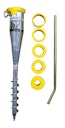 Vorschaubild Alberts® Einschraub-Bodenhülse für Rohre 25-65 mm ⌀, feuerverzinkt, Gesamtlänge 560 mm 610647