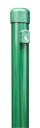 Vorschaubild Alberts® Zaunpf.verkürzt,Befest.m.Einschlag-Bodenh.zinkp.grün Kst.b.L2165mm,⌀38mm 612771