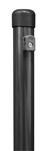 Alberts® Zaunpf,zinkp.anthrazit-metall.,Kst.b,Länge1750mm,Pfostenst.⌀38mm,Geflechth1250mm 613136