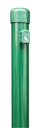 Vorschaubild Alberts® Zaunpf.verkürzt,Befest.m.Einschlag-Bodenh.zinkp.grün Kst.b.L1665mm,⌀34mm 613211