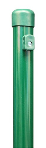 Alberts® Zaunpf.verkürzt,Befest.m.Einschlag-Bodenh.zinkp.grün Kst.b.L1665mm,⌀34mm 613211