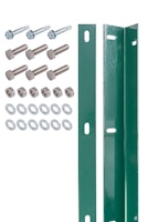 Alberts® Befestigungsleiste f.Doppelstab-Gittermatten,grün,Länge:1400 mm,m.Schrauben 623173