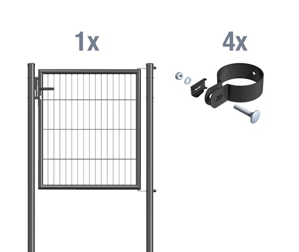Alberts® Stabgitter-Einzeltorset Garden inkl. 4 Torschellen