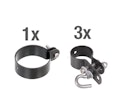 Vorschaubild Alberts® Zaunanschluss-Set Wellengittertore,1-seitig,anthr.-met.,m.Bodenh.f⌀60/750-1750mm 634438