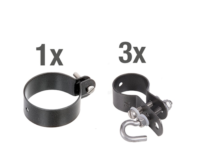 Alberts® Zaunanschluss-Set Wellengittertore,1-seitig,anthr.-met.,m.Bodenh.f⌀60/750-1750mm 634438