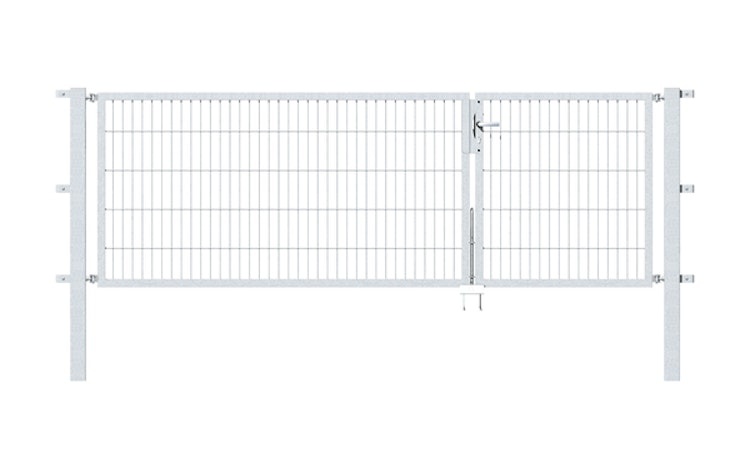 Alberts® Doppeltor Flexo,feuerverzinkt,lichte BxH1000+2000x1000,PF80x80/1700mm 646523