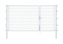 Vorschaubild Alberts® Doppeltor Flexo,feuerverzinkt,lichte BxH1000+2000x1600,PF80x80/2300mm 646561
