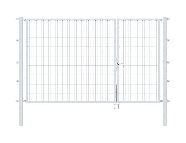 Alberts® Doppeltor Flexo,feuerverzinkt,lichte BxH1000+2000x1800,PF80x80/2500mm 646578