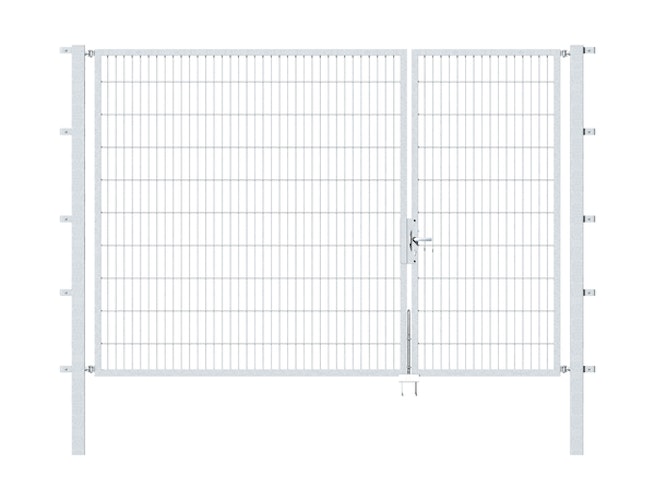 Alberts® Doppeltor Flexo,feuerverzinkt,lichte BxH1000+2000x2000,PF80x80/2700mm 646585