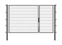 Vorschaubild Alberts® Doppeltor Flexo,fvz.anth Kst.b.RAL 7016,li.BxH1000+2000x1800,PF80x80/2500mm 647032
