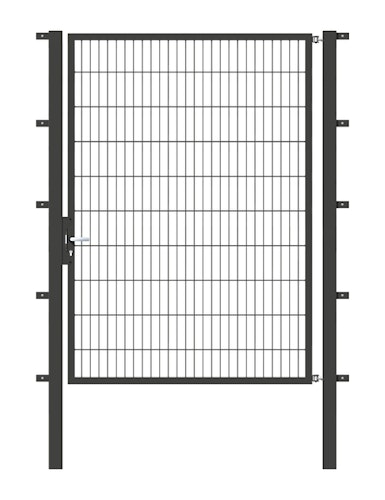 Alberts® Einzeltor Flexo,fvz.anthr.Kst.b.RAL 7016,lichte BxH1500x2000,PF80x80/2700mm 647568