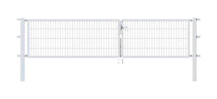 Alberts® Doppeltor Flexo,feuerverzinkt,lichte BxH3500x800,PF80x80/1500mm 647957