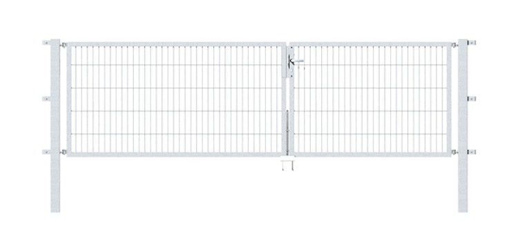 Alberts® Doppeltor Flexo,feuerverzinkt,lichte BxH3500x1000,PF80x80/1700mm 647964