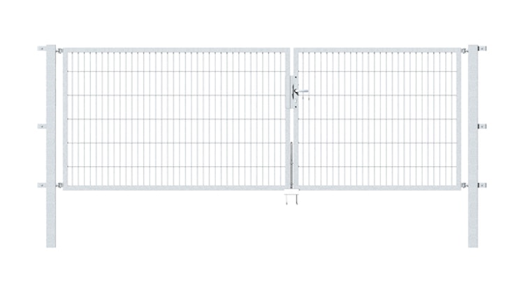 Alberts® Doppeltor Flexo,feuerverzinkt,lichte BxH3500x1200,PF80x80/1900mm 647971