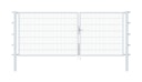 Vorschaubild Alberts® Doppeltor Flexo,feuerverzinkt,lichte BxH3500x1400,PF80x80/2100mm 647988