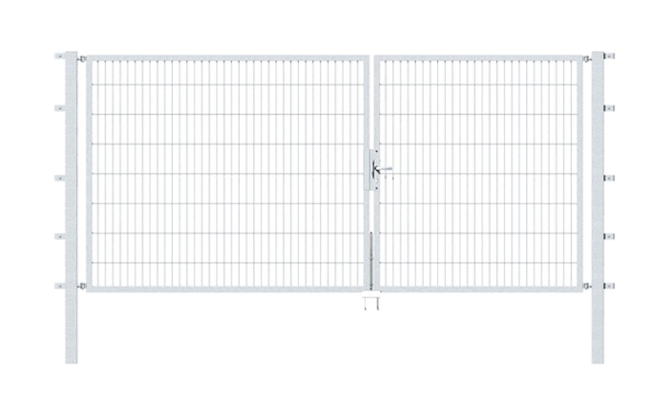 Alberts® Doppeltor Flexo,feuerverzinkt,lichte BxH3500x1600,PF80x80/2300mm 647995