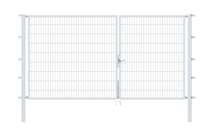 Alberts® Doppeltor Flexo,feuerverzinkt,lichte BxH3500x1800,PF80x80/2500mm 648039