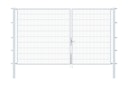 Vorschaubild Alberts® Doppeltor Flexo,feuerverzinkt,lichte BxH3500x2000,PF80x80/2700mm 648046